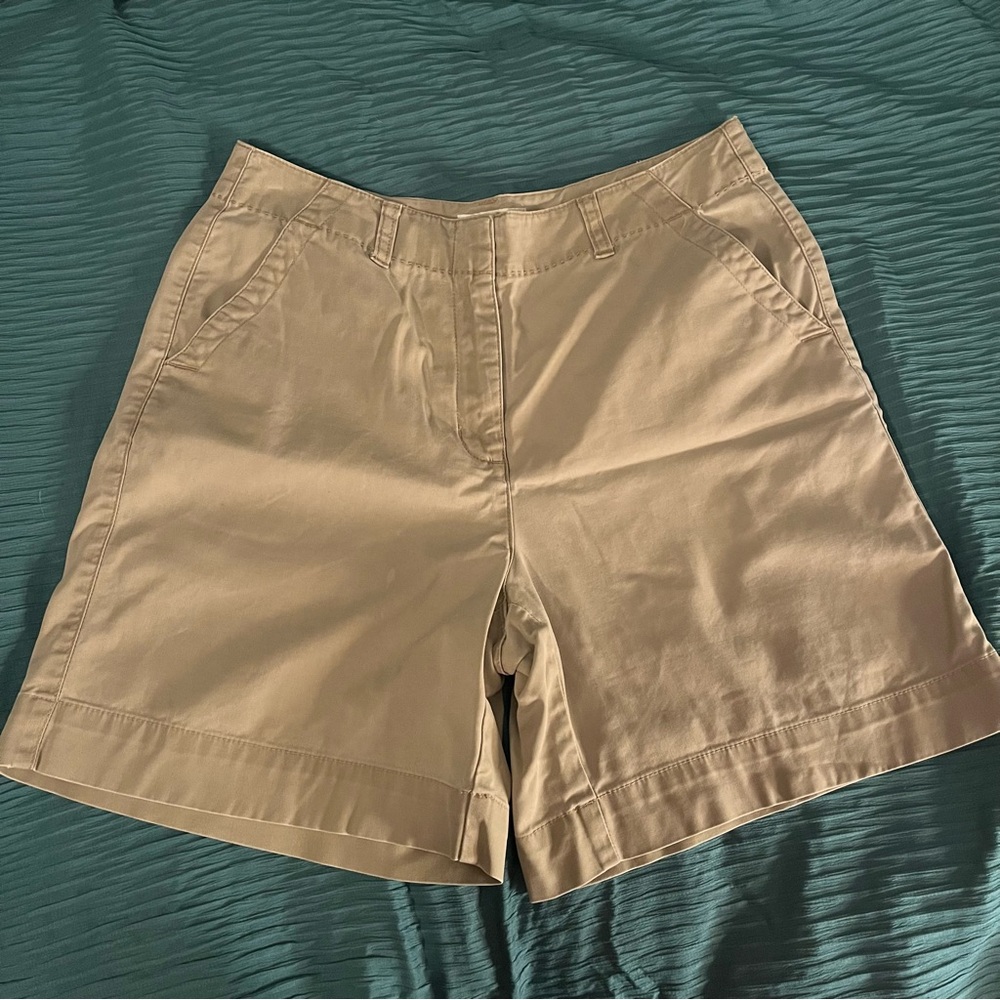 Talbots Stretch Khaki Shorts Size 6